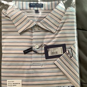 Peter Millar Men’s Tailored Fit Polo Shirt NWT Striped